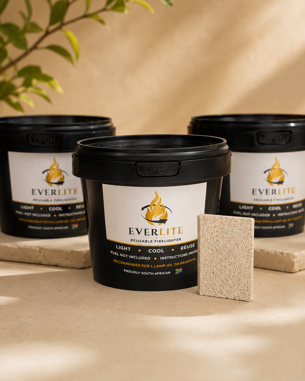 EverLite reusable firelighter product range by Ember & Hearth